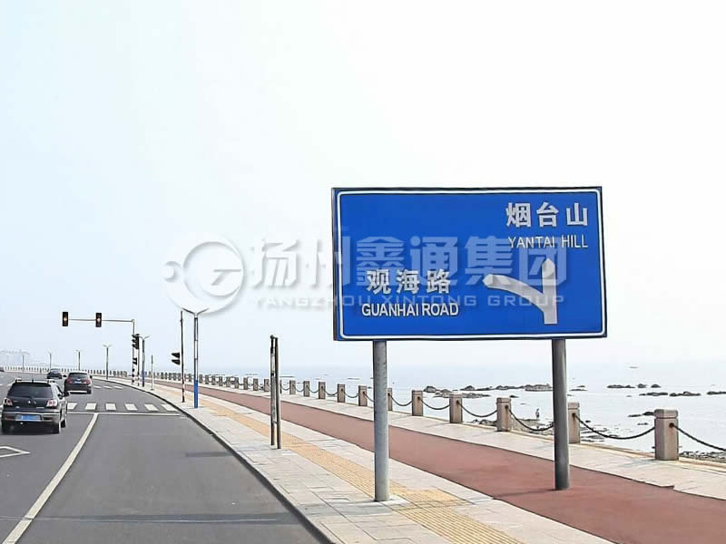 BZG-015，交通標志桿，雙柱標志桿