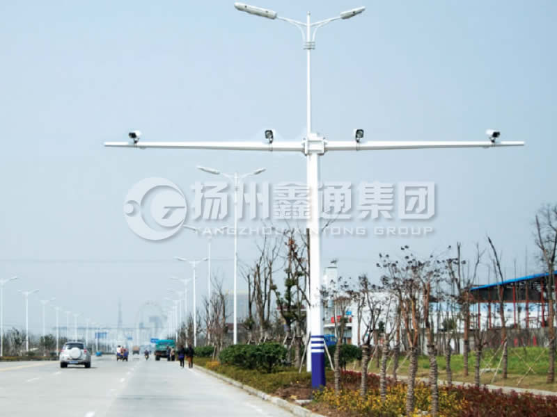 DJG-004，電子警察桿，T型八棱電警桿