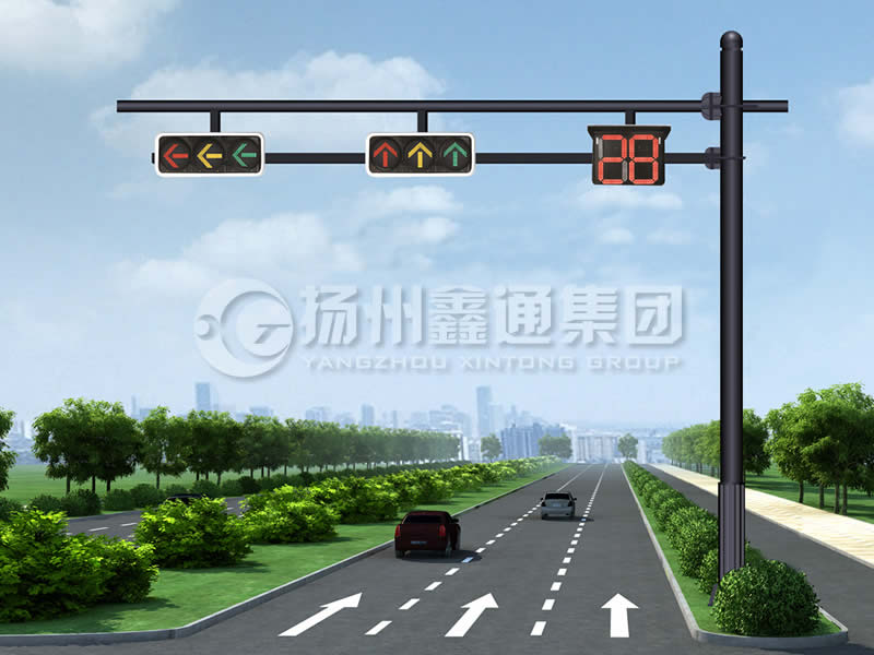 XHDG-061，F(xiàn)型信號燈桿，晉中信號燈桿